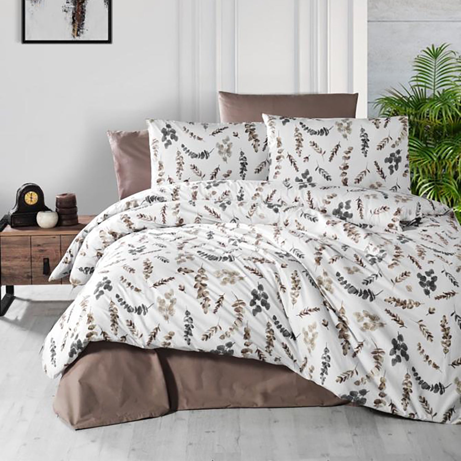 Lenjerie de pat ranforce Clasy king size (RNF_14)